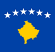 Flagge des Kosovo. Quelle: Cradel, Wikipedia. Lizenz: CC BY-SA 3.0 Flagge des Kosovo. Quelle: Cradel, Wikipedia. Lizenz: CC BY-SA 3.0