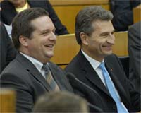 Stefan Mappus und Günther Oettinger