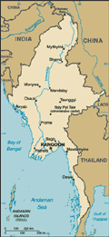 Karte Myanmar Karte Myanmar