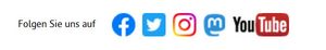 Symbole der Social-Media-KanÃ¤le der LpB