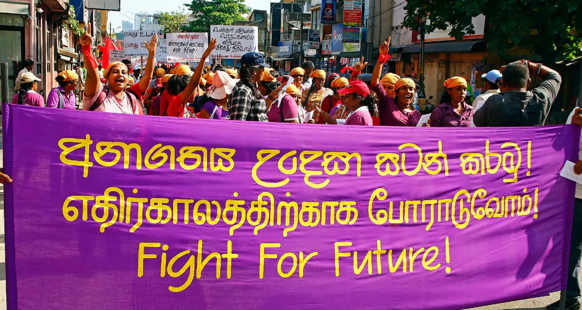 Kundgebung zum Internationalen Frauentag 2019 in Sri Lanka. Foto: imke.sta, wikimedia, CC BY-SA 2.0