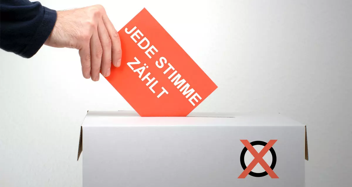 Jede Stimme zÃ¤hlt! Foto: Adobe Stock |  kebox 