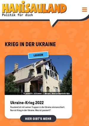 Kireg in der Ukraine. Hanisauland, 2022 Kireg in der Ukraine. Hanisauland, 2022