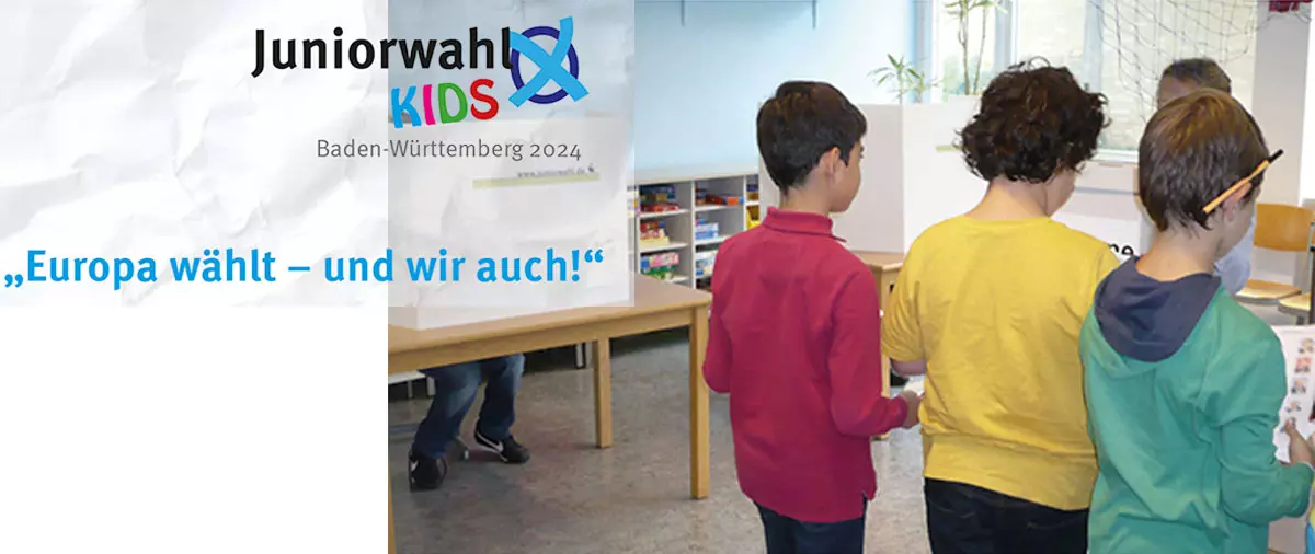 Ausschnitt aus dem Flyer Juniorwahl Kids â€žEuropa wÃ¤hlt â€“ und wir auch!â€œ