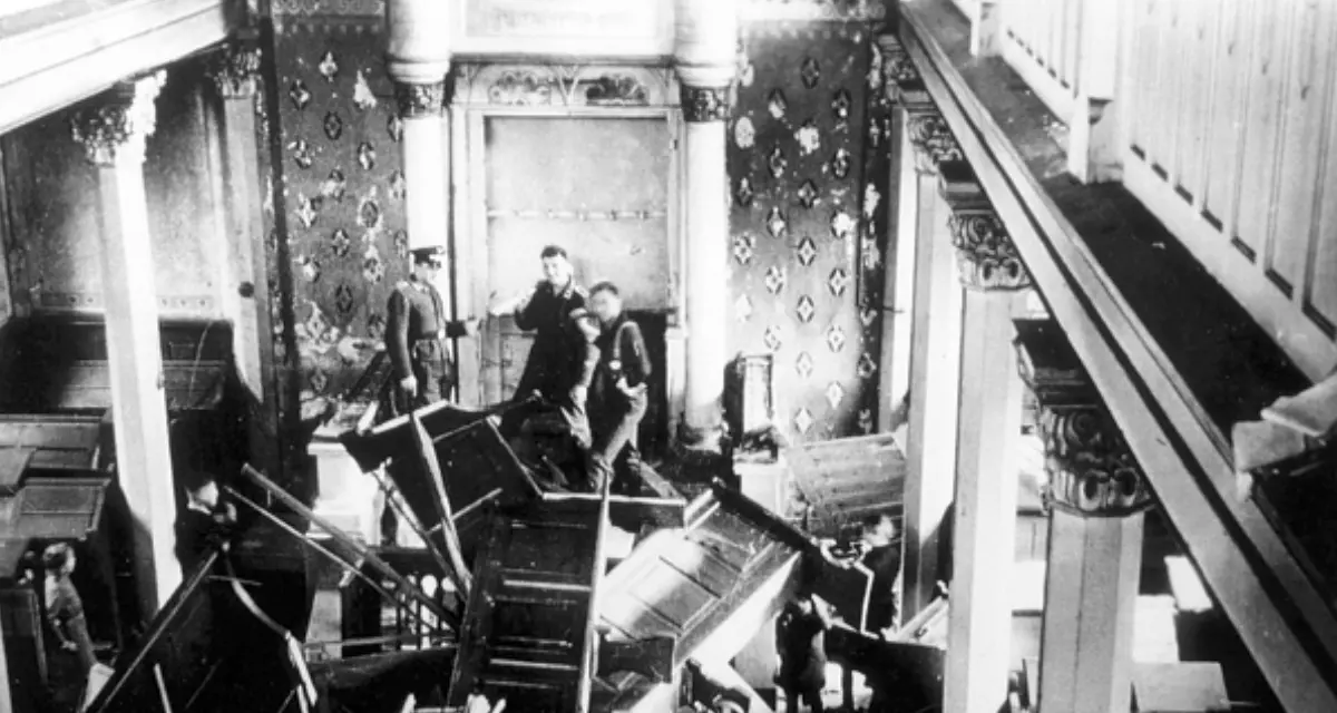 ZerstÃ¶rte Synagoge in Kippenheim. Foto: Verein Ehemalige Synagoge Kippenheim