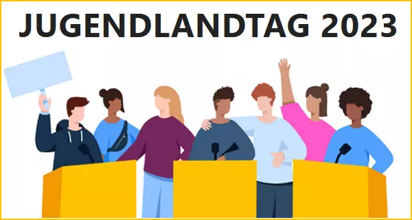 8. Jugendlandtag im Landtag von Baden-WÃ¼rttemberg 2023. Grafik: Landtag BW