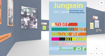 Virtuelle Ausstellung Jungsein im Land. Geschichten und ErinnerungsstÃ¼cke. Von den 1950er Jahren bis heute. Screenshot der Ausstellung 