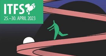 Internationales Trickfilm Festival Stuttgart, April 2023. Logo und Key-Visual ITFS 2023. Grafik: Trickfilm-Festival Stuttgart