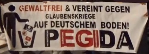 PEGIDA-Demonstration in Dresden.