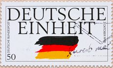 Tag der Deutschen Einheit (Briefmarke, 3.10.1990). Foto: Adobe Stock | Laufer 