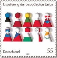 Deutsche Sondermarke zur fünften Erweiterung Deutsche Sondermarke zur fünften Erweiterung
