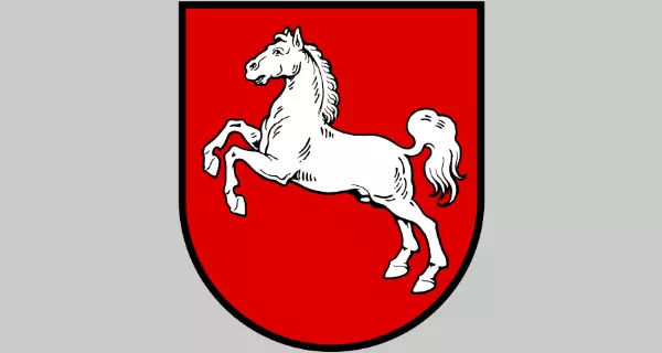 Wappen von Niedersachsen. Foto: Wikimedia | Gemeinfrei Wappen von Niedersachsen.