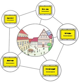 Symbolische Grafik: Landkreise in Baden-WÃ¼rttemberg