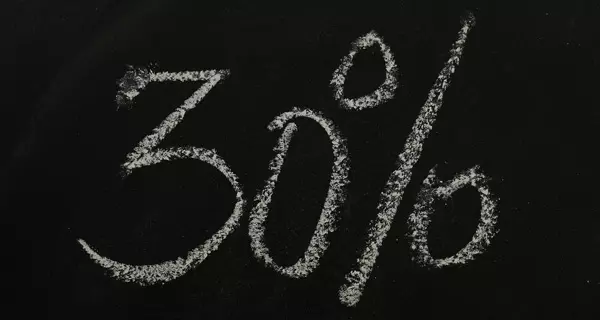 30 Prozent. Foto: Geralt auf Pixabay.