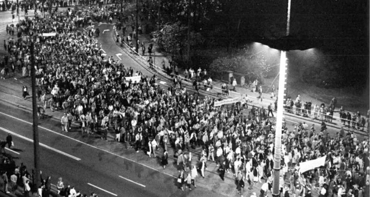 Montagsdemonstration in Leipzig