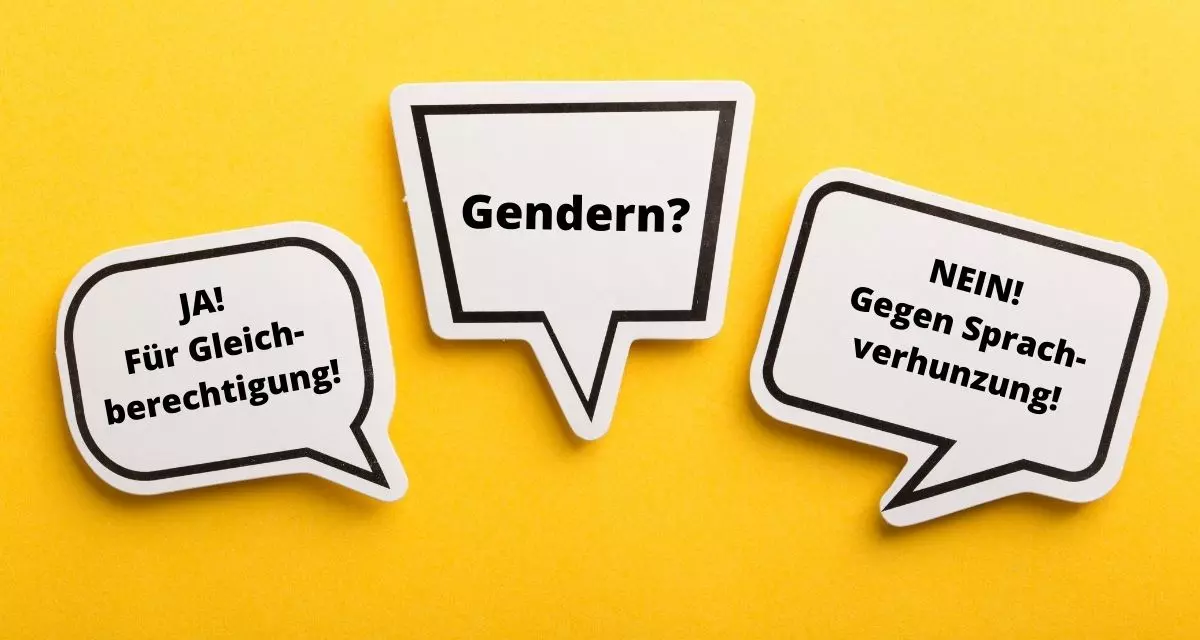 Gendern: DafÃ¼r oder Dagegen? Symbolfoto via Canva/LpB BW