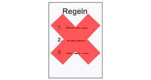 Grafik: Keine Regeln. Grafik: Keine Regeln.