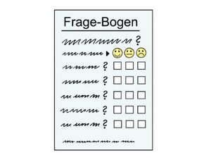 Grafik: Ein Frage•bogen Grafik: Ein Frage•bogen