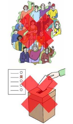 Grafik: Keine Demokratie, keine Wahlen Grafik: Keine Demokratie, keine Wahlen