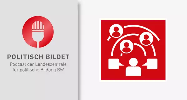 Podcast POLITISCH BILDET der Landeszentrale fÃ¼r politische Bildung BW. Grafik: icon-icons.com