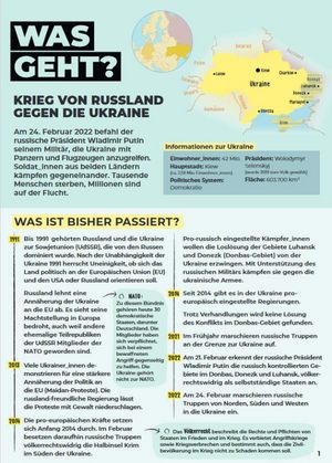 Was geht? Der Krieg Russlands gegen die Ukraine | bpb, 2022 Was geht? Der Krieg Russlands gegen die Ukraine