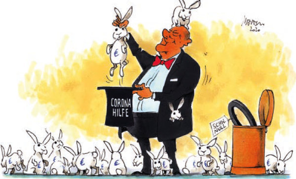 Corona-Hilfe. © Gerhard Mester, 2020 Corona-Hilfe. © Gerhard Mester, 2020