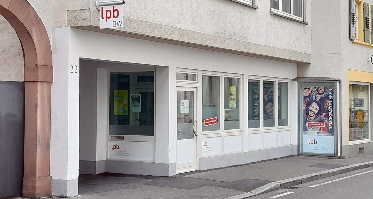 LpB-AuÃŸenstelle Heidelberg. AuÃŸenansicht 2023. Foto: LpB