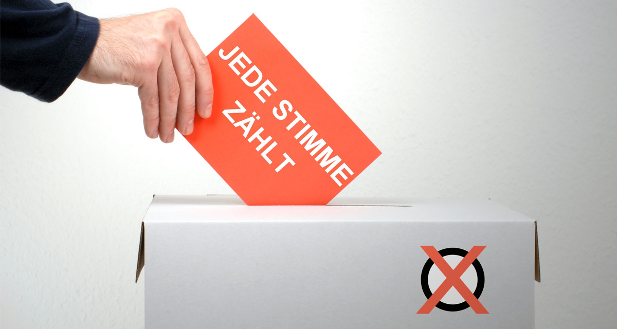 Jede Stimme zählt! Foto: Adobe Stock | kebox Jede Stimme zählt! Foto: Adobe Stock | kebox
