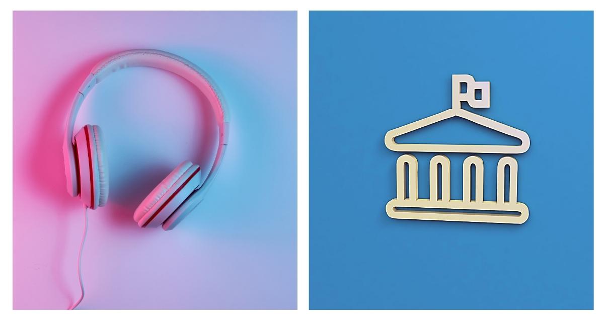 Politik und Musik. Collage: LpB BW via Canva. Politik und Musik. Collage: LpB BW via Canva.