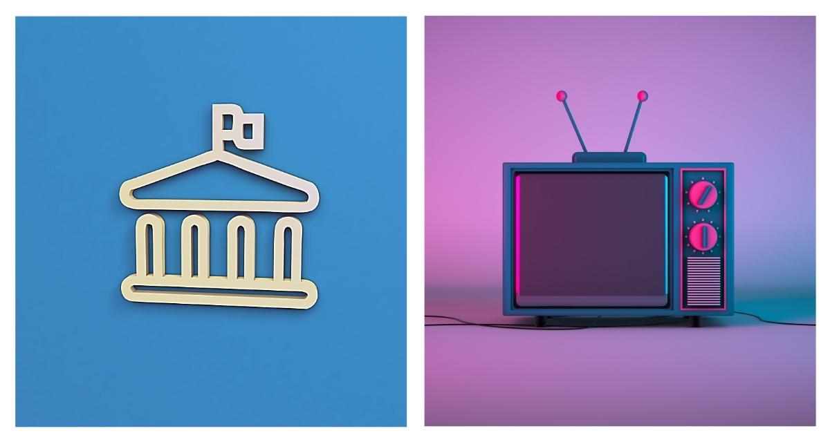 Politik und Serien. Collage: LpB BW via Canva. Politik und Serien. Collage: LpB BW via Canva.