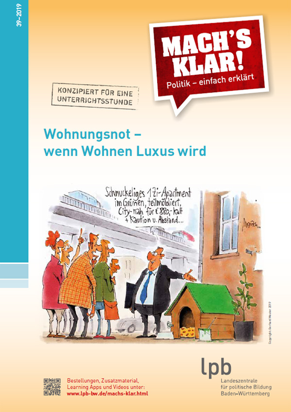 Cover Zeitschrift MachÂ´s klar: Wohnungsnot â€“ wenn Wohnen Luxus wird